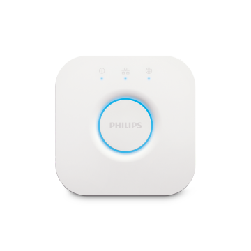 Philips Hue Bridge on white background